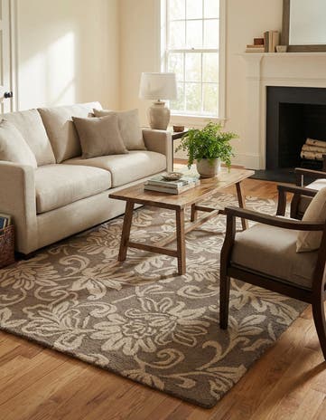 5' x 8' Agra Wool Rug