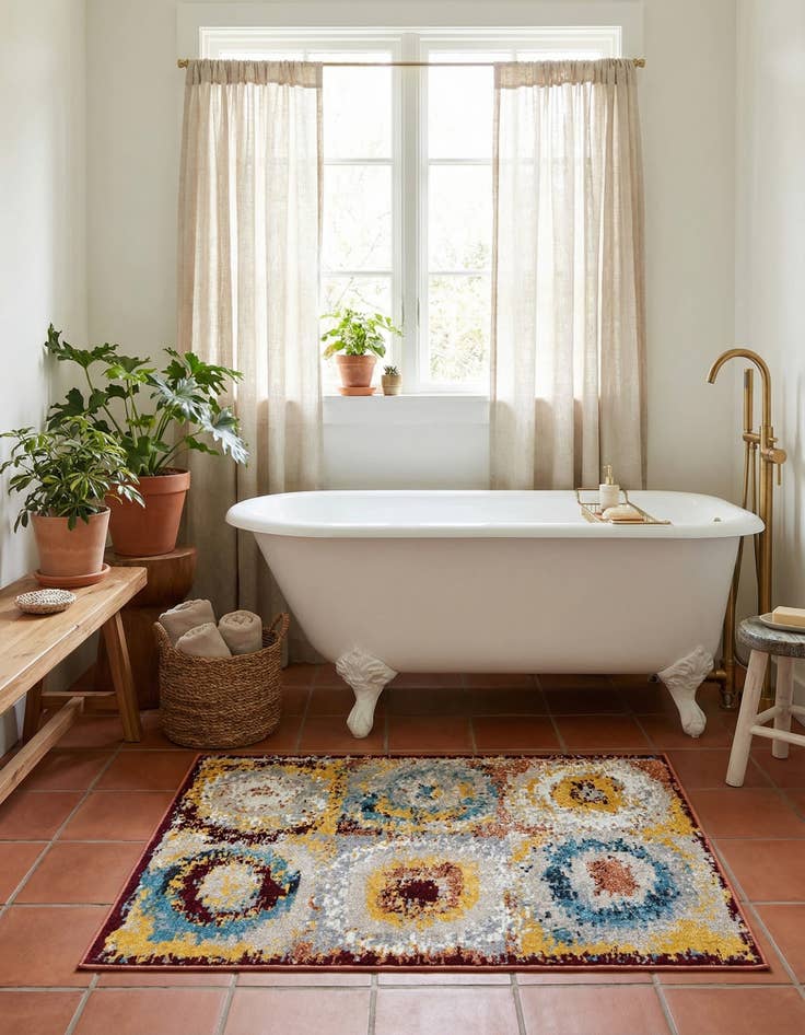 Detail image of 2' x 3' 1 Kamala Washable Rug