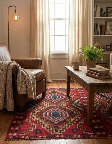 2' 10 x 4' 6 Hand Knotted Balouch Persian Wool Rug