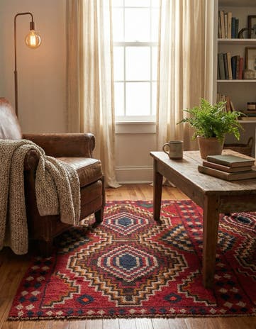 2' 10 x 4' 6 Hand Knotted Balouch Persian Wool Rug