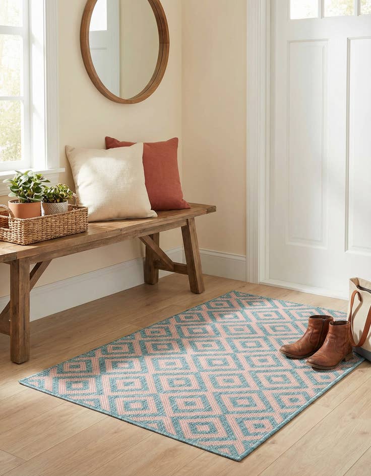 Detail image of 2' x 3' Easy-Clean Jill Zarin Costa Rica Indoor / Outdoor Rug