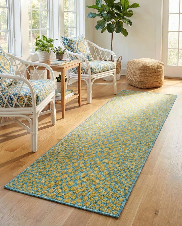 2' x 6' Easy-Clean Jill Zarin Cape Town Indoor / Outdoor Runner Rug