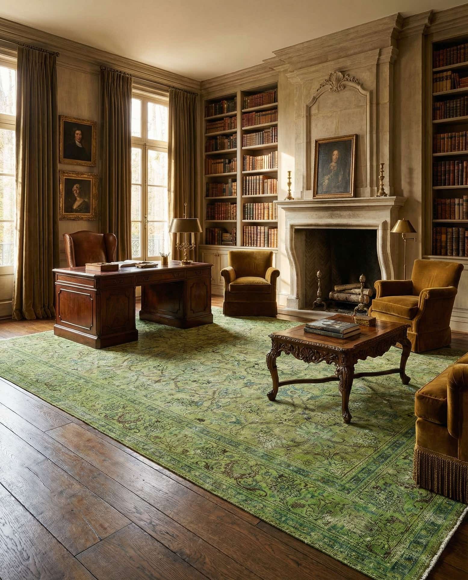 9' 9 x 13' Hand Knotted Ultra Vintage Wool Rug