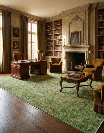 9' 9 x 13' Hand Knotted Ultra Vintage Wool Rug