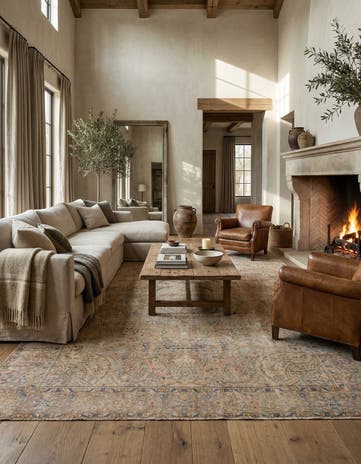9' 7 x 12' 11 Hand Knotted Ultra Vintage Persian Wool Rug