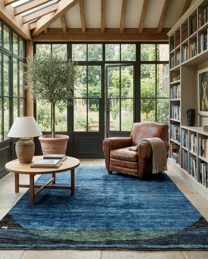 8' 7 x 10' 9 Hand Knotted Shiraz-Gabbeh Persian Wool Rug