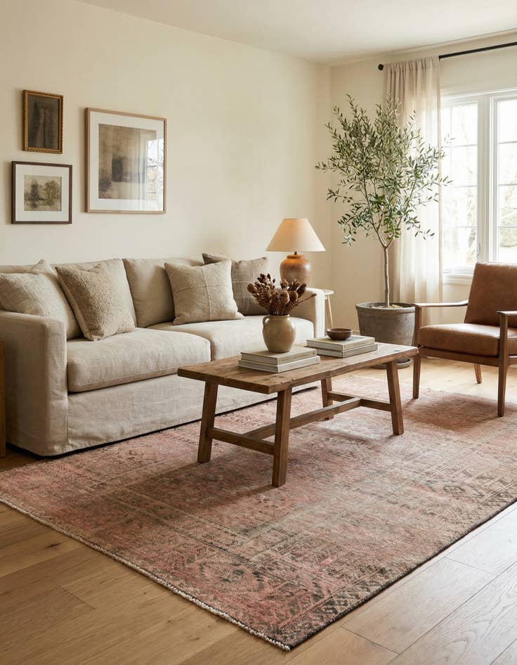 Detail image of 3' 9 x 6' 1  Hand Knotted Ultra Vintage Persian Wool Rug