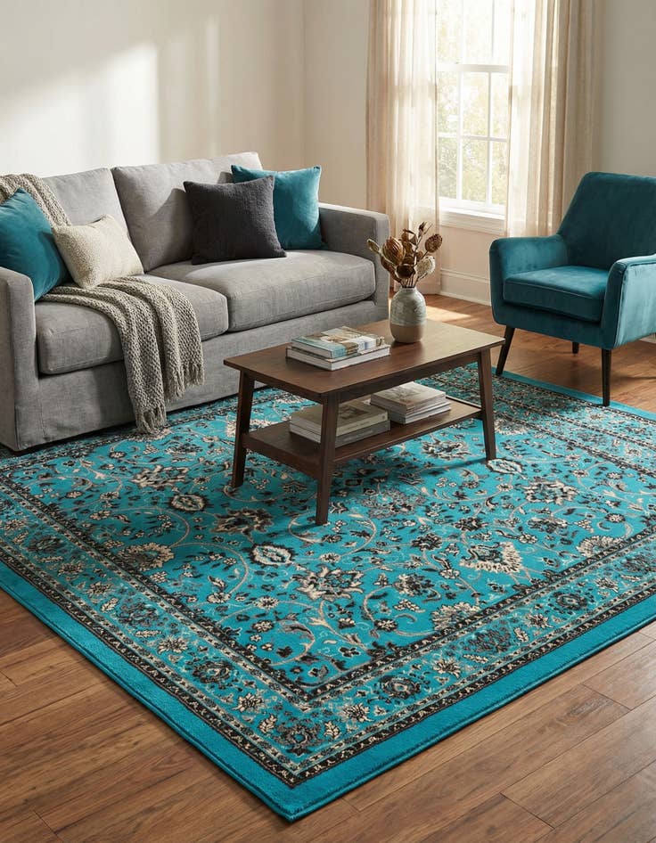 Detail image of  7' 10 x 7' 10 Yasmin Square Rug