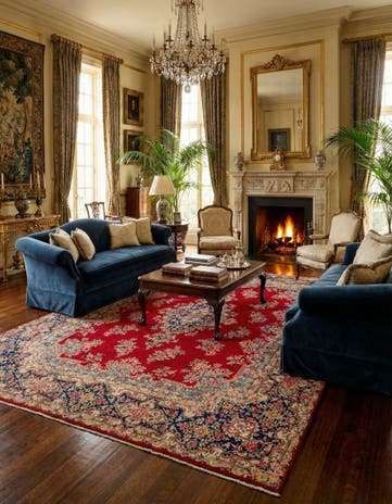 9' 10 x 13' Hand Knotted Kerman Persian Wool Rug