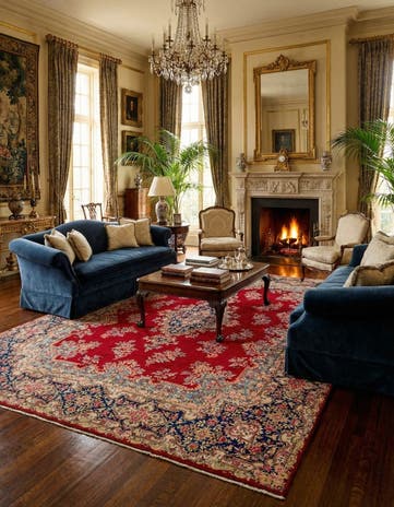 9' 10 x 13' Hand Knotted Kerman Persian Wool Rug