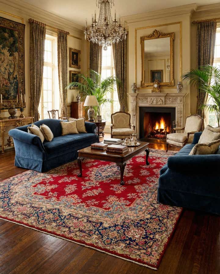 9' 10 x 13' Hand Knotted Kerman Persian Wool Rug