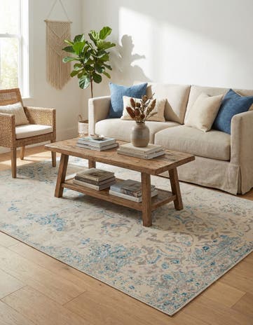 Dark Beige Victoria Rug