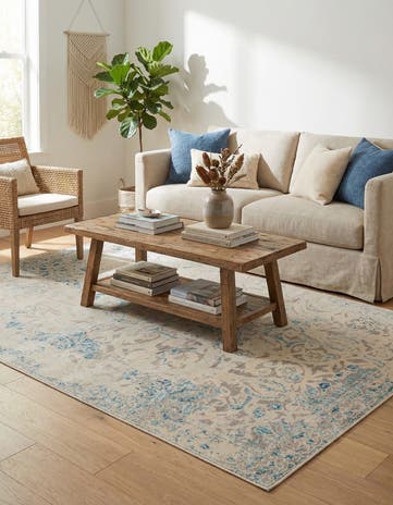 Dark Beige Victoria Rug