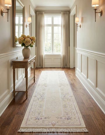 2' 9 x 9' 8 Hand Knotted Darya Wool Runner Rug