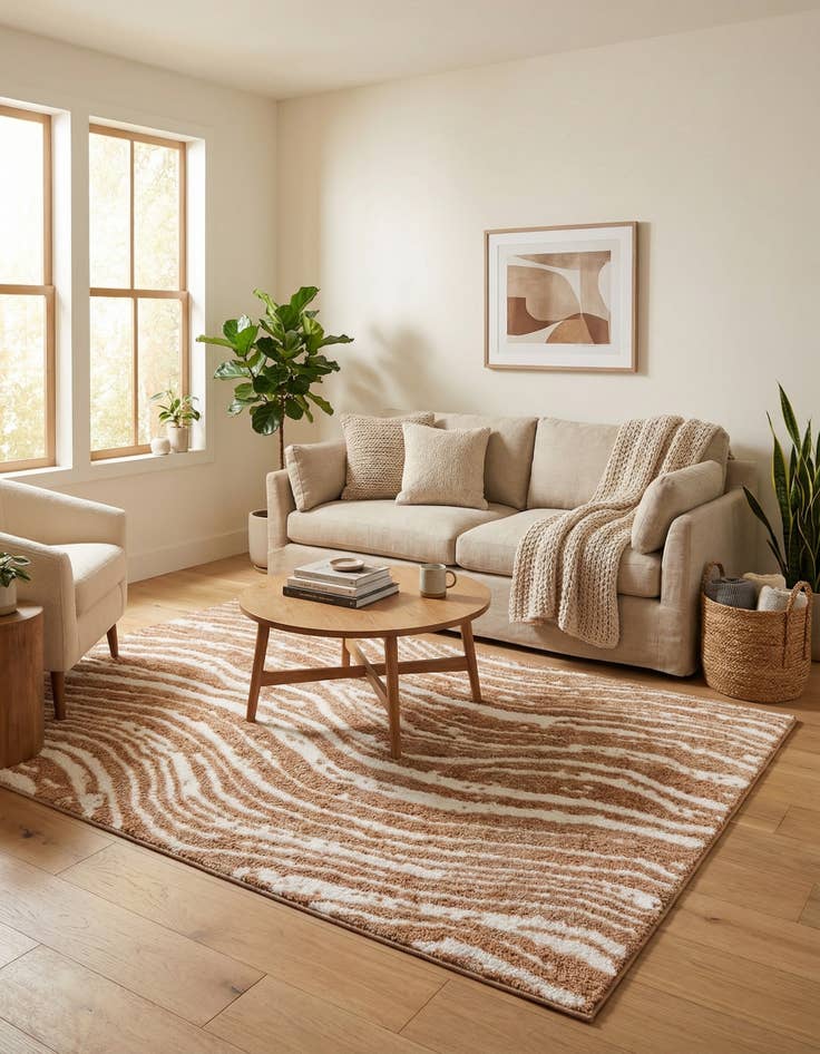 Detail image of 5' x 8' Sepia Rug