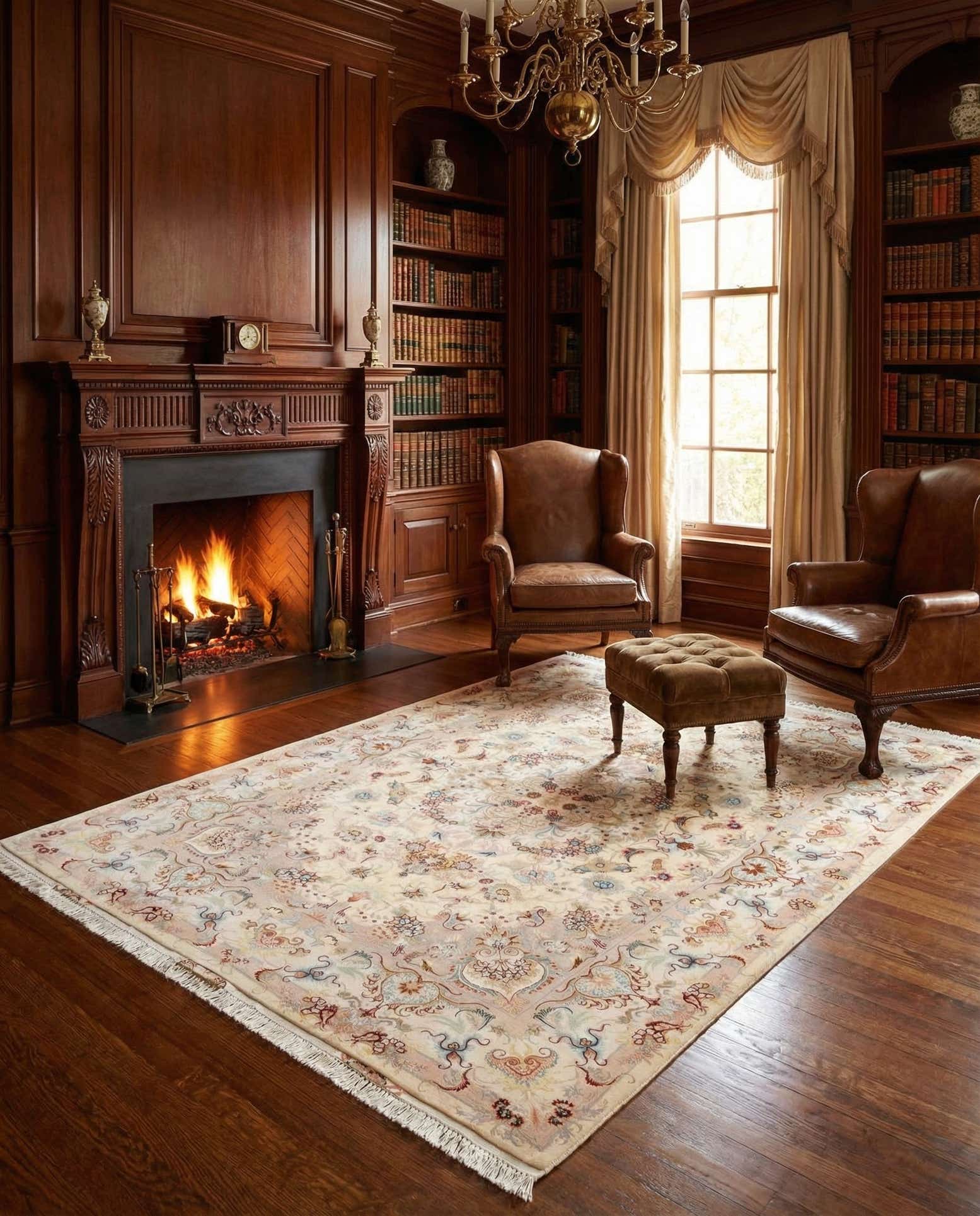 5' 1 x 7' Tabriz Rug
