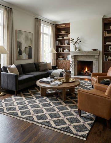 6' 5 x 10' 2 Hand Knotted Darya Wool Rug