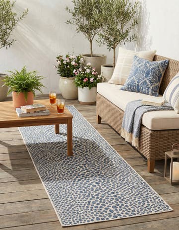 2' 7 x 12' Easy-Clean Jill Zarin Cape Town Indoor / Outdoor Runner Rug