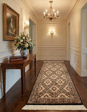 1' 11 x 5' 8 Ghom Runner Rug