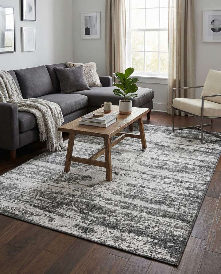 5' 3 x 8' Easy-Clean Modern Indoor / Outdoor Rug