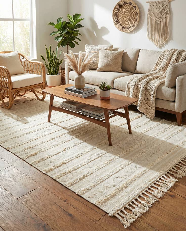 Detail image of 8' x 11' Hand Woven Arizona Wool Rug