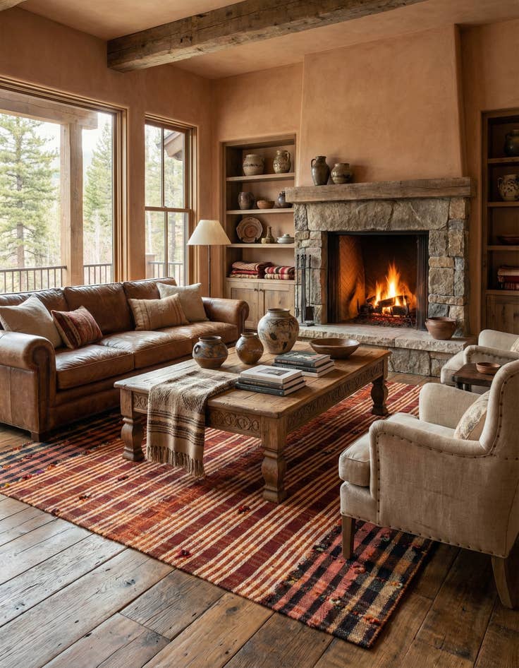 Detail image of  5' x 6' 7 Jajim Rug