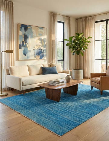 5' 10 x 7' 10 Hand Woven Kilim Modern Wool Rug