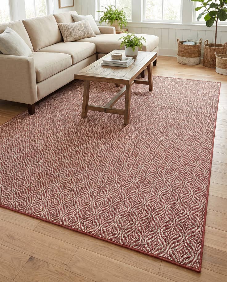 Detail image of 7' x 10' Easy-Clean Lattice Indoor / Outdoor Rug