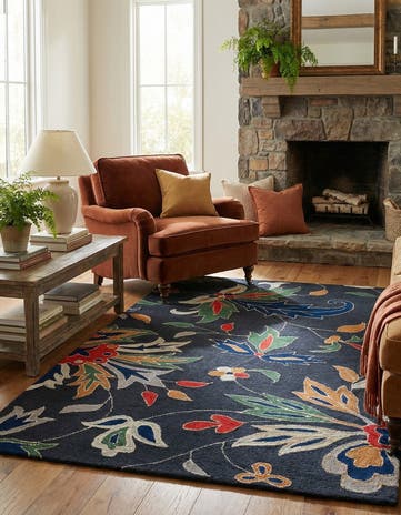 5' x 8' Agra Wool Rug