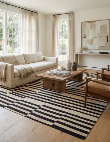 7' 4 x 10' 1 Hand Woven Kilim Modern Wool Rug