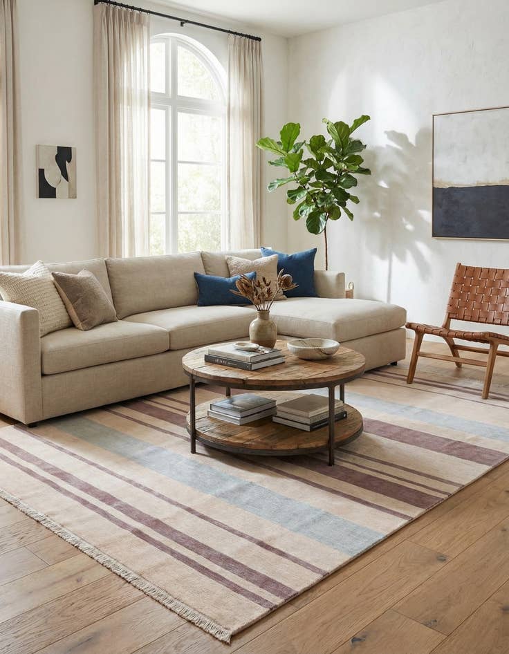 Detail image of 6' 5 x 9' 8  Hand Knotted Darya Wool Rug