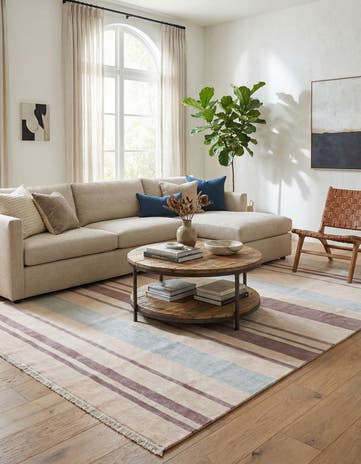 6' 5 x 9' 8 Hand Knotted Darya Wool Rug