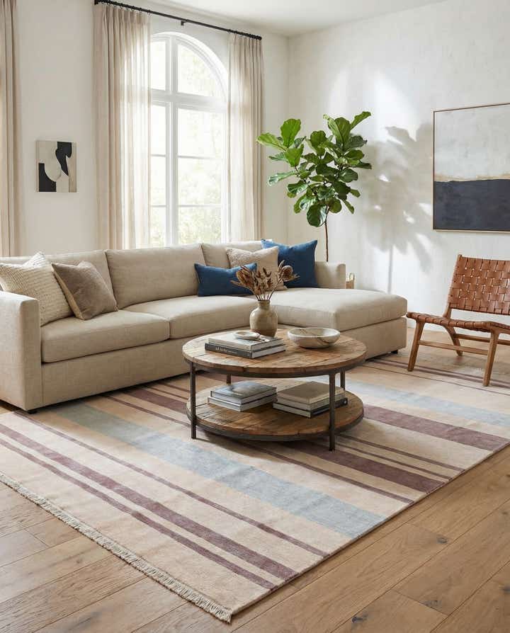 6' 5 x 9' 8 Hand Knotted Darya Wool Rug