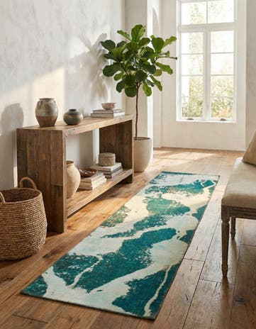 2' 2 x 8' 7 Hand Knotted Ultra Vintage Persian Wool Runner Rug