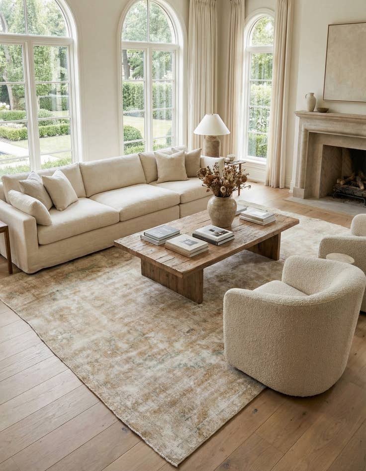 Detail image of 9' 10 x 12' 7  Hand Knotted Ultra Vintage Persian Wool Rug