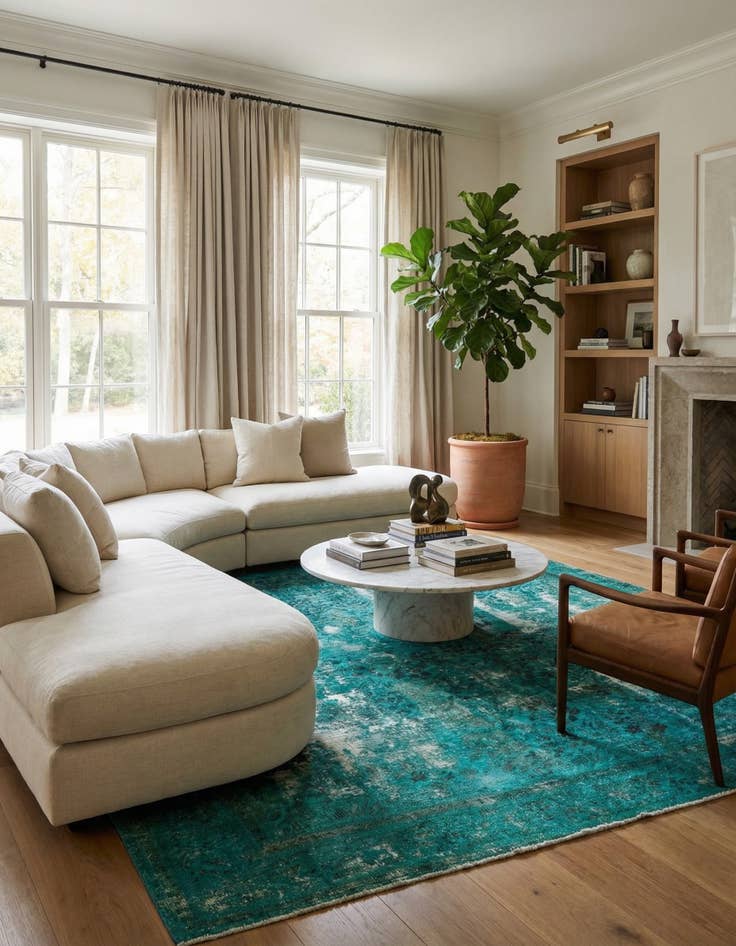 Detail image of 8' 10 x 12' 4  Hand Knotted Ultra Vintage Persian Wool Rug