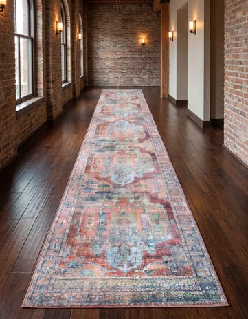 2' 7 x 19' 8 Washable Maahru Runner Rug