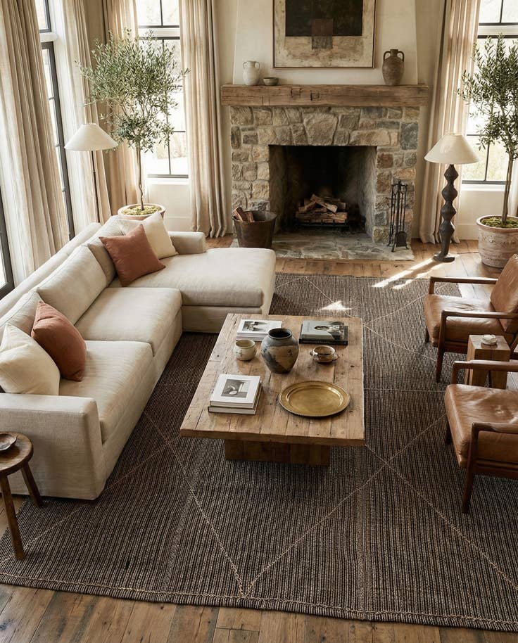 Detail image of 9' 9 x 14' 8 Hand Knotted Moroccan Wool Rug