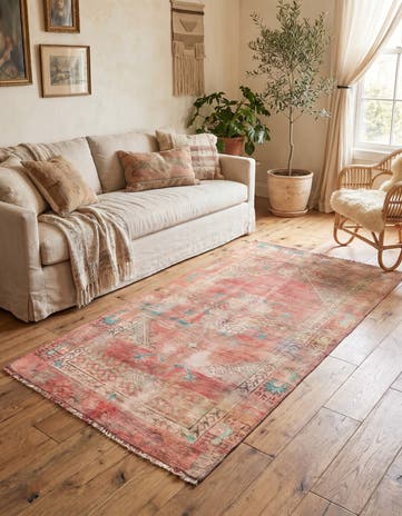 3' 3 x 5' 10 Hand Knotted Ultra Vintage Persian Wool Rug