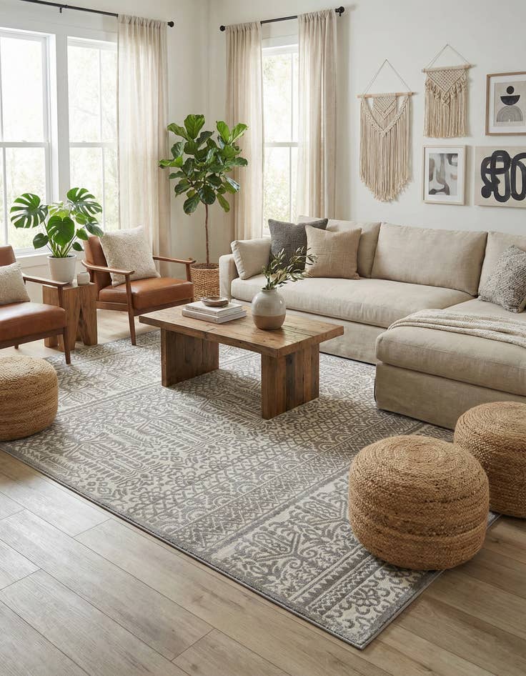 Detail image of Jill Zarin 7' 10 x 10' Uptown Cloisters Rug