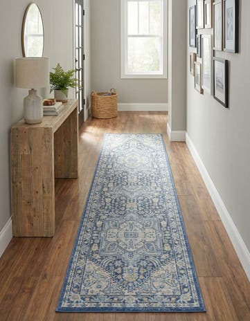 French Blue Whitney Runner Rug