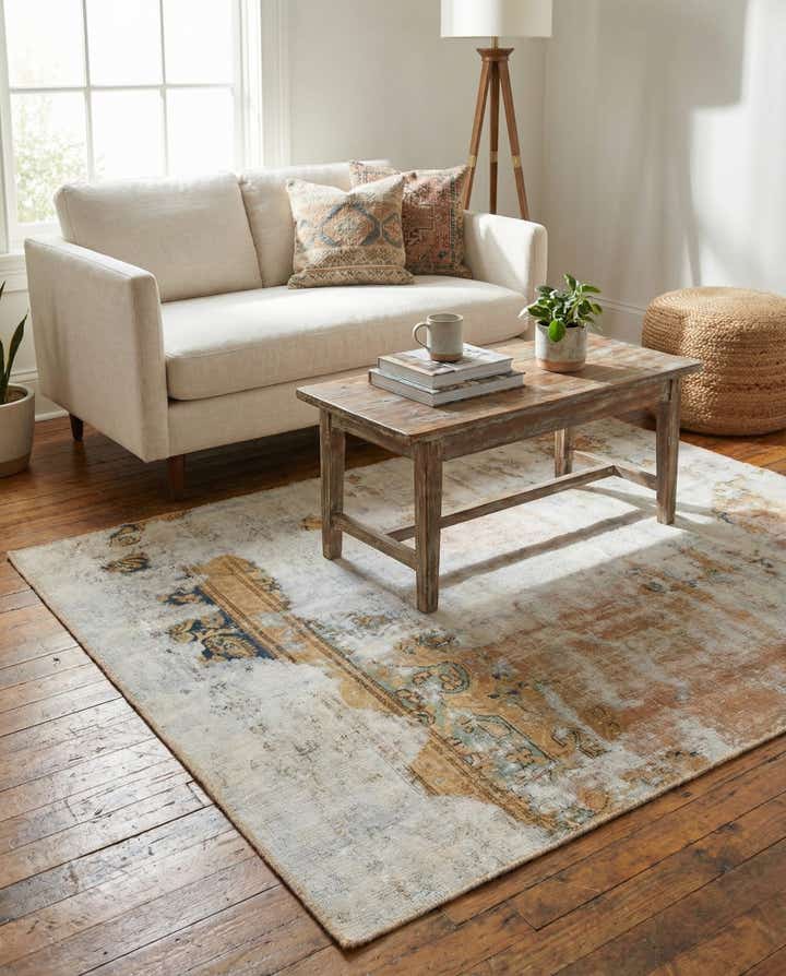 3' 3 x 5' Hand Knotted Ultra Vintage Persian Wool Rug