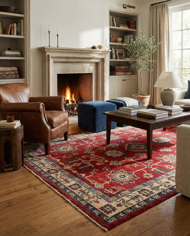 4' x 6' Hand Knotted Kazak Rug