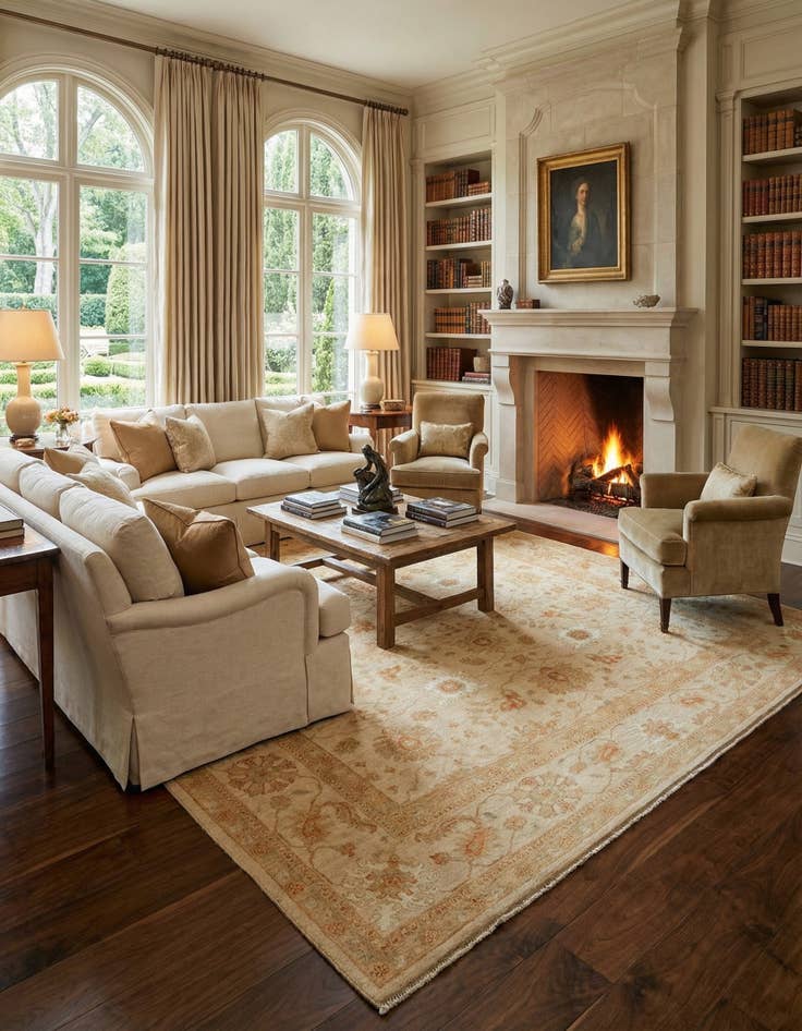 Detail image of 9' 2 x 12' 3 Kaizar Wool Rug