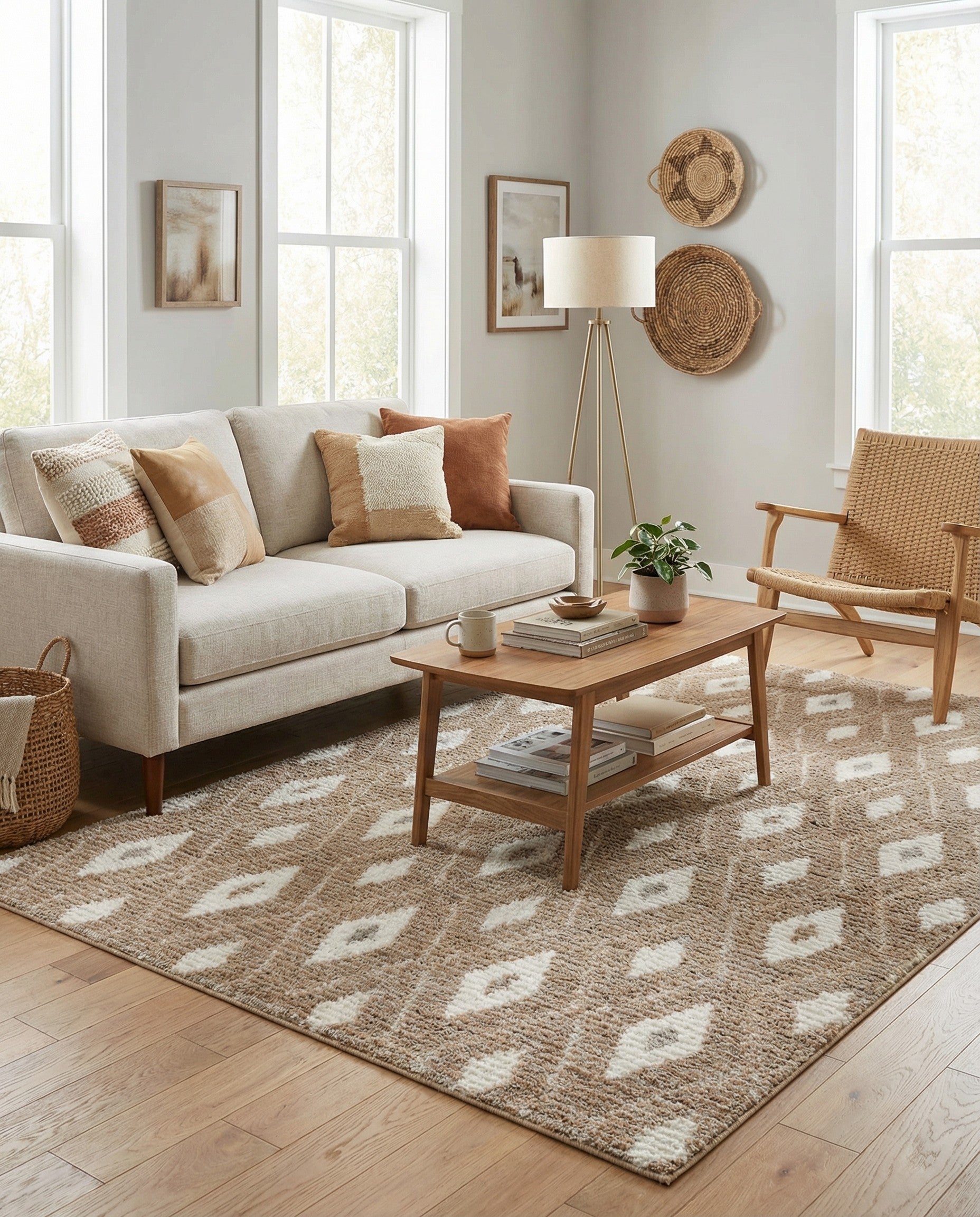  5' 3 x 7' 10 Soft Touch Shag Rug