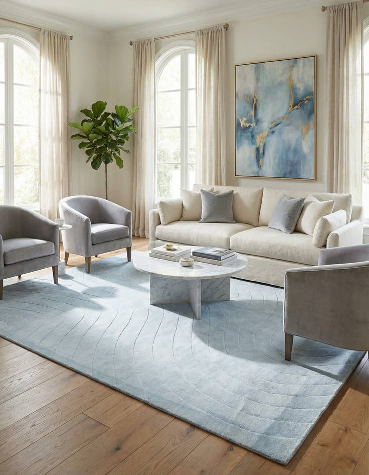 Detail image of  8' 2 x 11' 6  Hand Knotted Darya Wool Rug