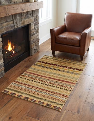 2' 8 x 4' 2 Hand Knotted Modern Ziegler Rug