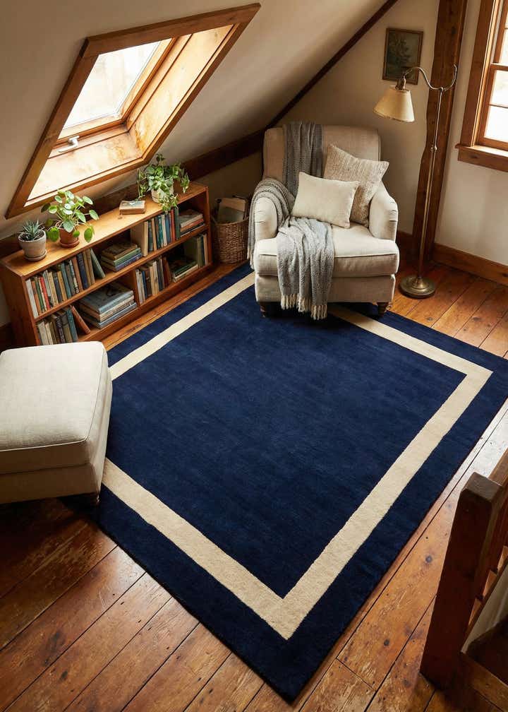 7' 10 x 7' 10 Jill Zarin Border Wool Square Rug