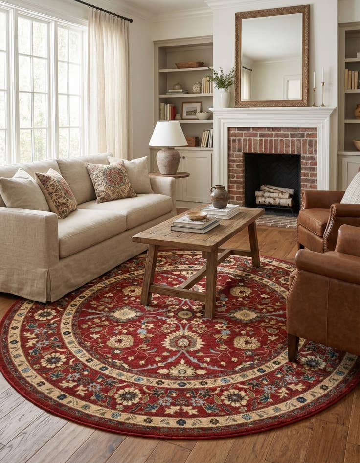 Detail image of 8' x 8' Kensington Round Rug