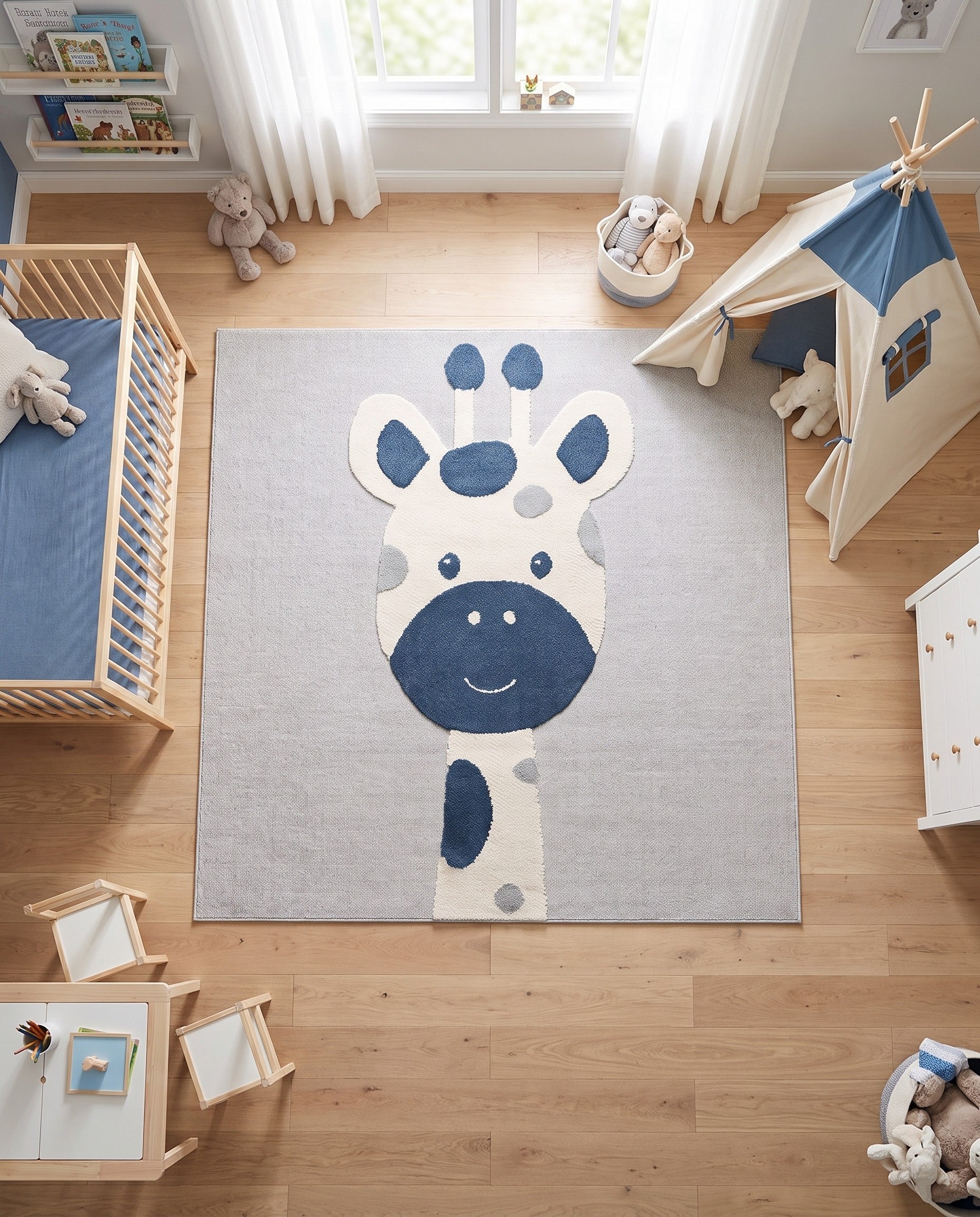 7' 10 x 7' 10 Whimsy Kids Square Rug